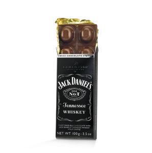 Czekolada z whiskey Jack Daniels szwajcarskiej firmy GoldKenn 100g szwajcarska czekolada na prezent     jak Lindt (1)