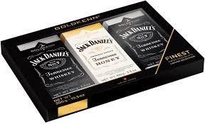 Geschenkset aus 3x Pralinen mit Jack Daniels Whisky der Schweizer Firma GoldKenn 300g