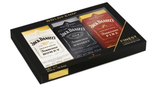 Zestaw prezent   owy 3xczekolady z whiskey Jack Daniels szwajcarskiej firmy GoldKenn 300g  Idealna na prezent     jak Lindt